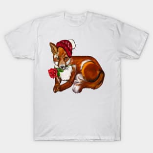 The top 10 best humorous Romantic Valentine couples gift ideas for fox lovers Valentine’s Day T-Shirt